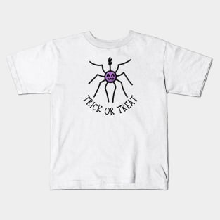 Trick or Treat Spider Halloween Kids T-Shirt